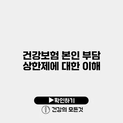 건강보험 본인 부담 상한제에 대한 이해