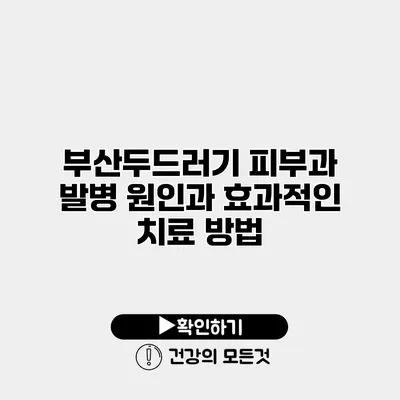 부산두드러기 피부과 발병 원인과 효과적인 치료 방법