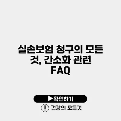 실손보험 청구의 모든 것, 간소화 관련 FAQ
