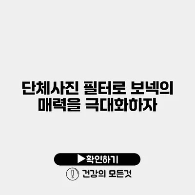 단체사진 필터로 보넥의 매력을 극대화하자