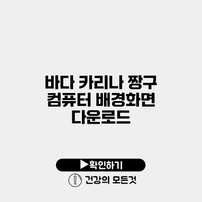 바다 카리나 짱구 컴퓨터 배경화면 다운로드