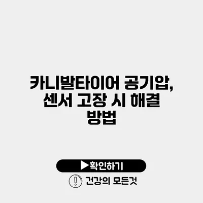 카니발타이어 공기압, 센서 고장 시 해결 방법